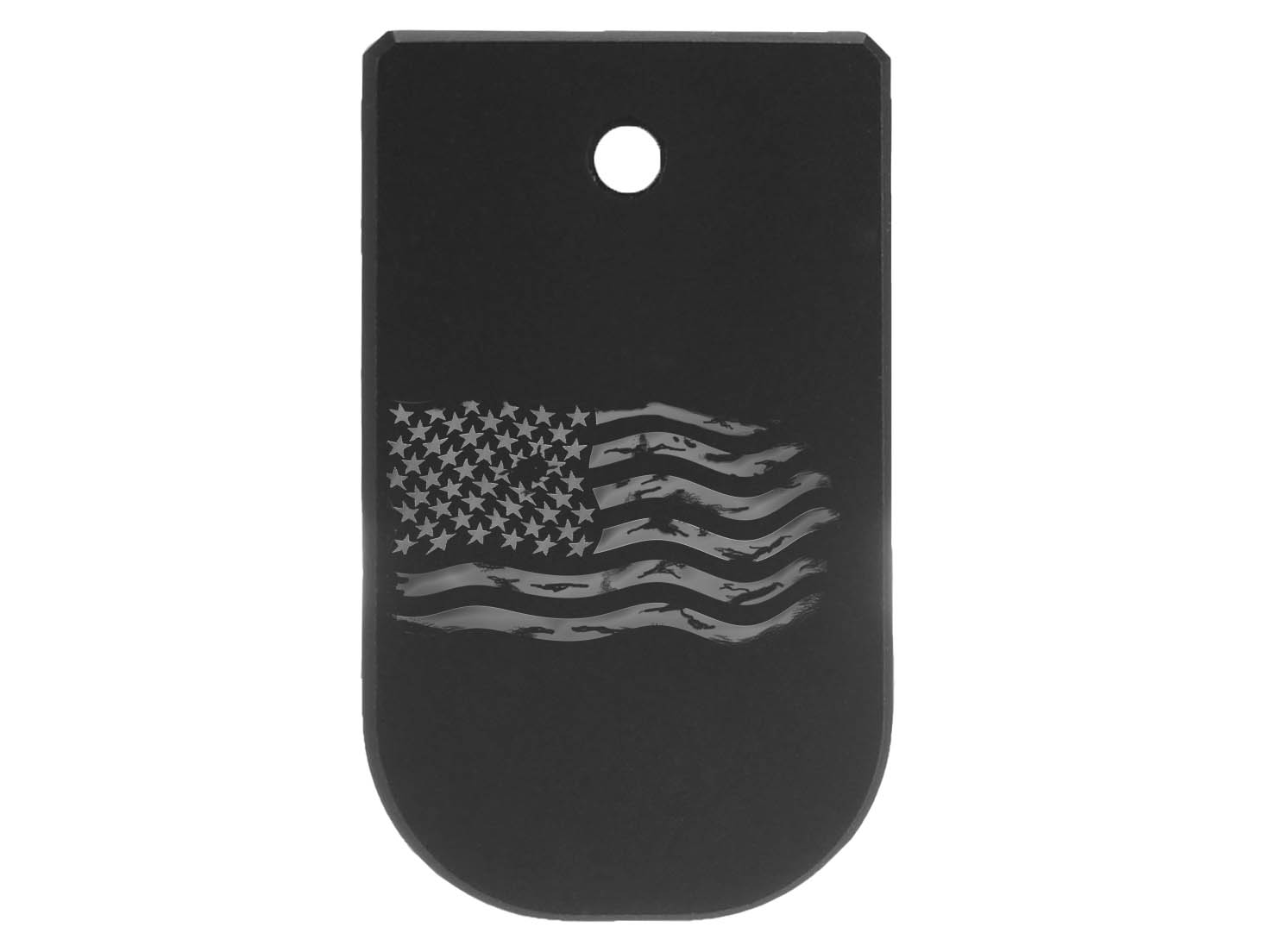 NDZ Glock 43X 48 Magazine Base Plate Aluminum Black, Silver Color